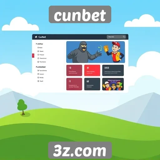 Explorando a interface do usuário do site Cunbet
