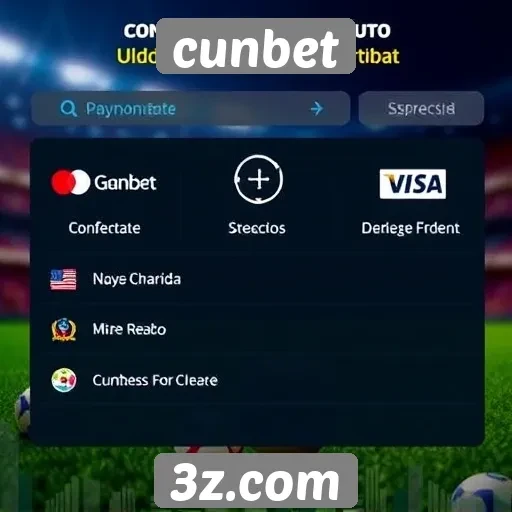 Métodos de pagamento oferecidos pelo cunbet